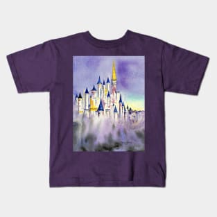 Castle in the Mist by Blackburn Ink Kids T-Shirt